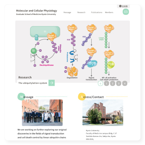 細胞機能制御学WEBサイト